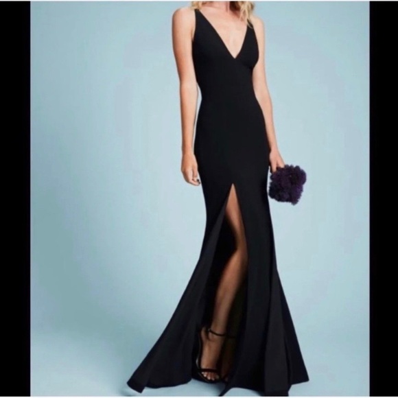 Dress the Population Dresses & Skirts - NWT Size S Dress The Population Black Slit Gown